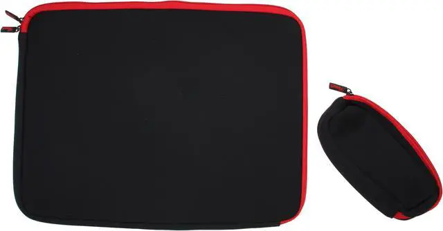 Main image of Rosewill Black/Red 17" Notebook Sleeve with AC Adapter Pouch Model RBG-17001SV
