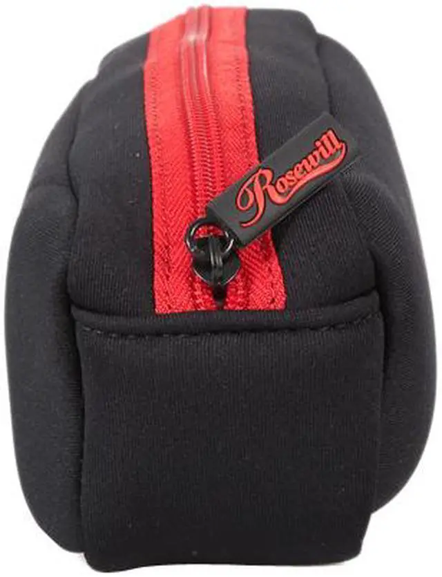 Alt view image 12 of 14 - Rosewill Black/Red 17" Notebook Sleeve with AC Adapter Pouch Model RBG-17001SV
