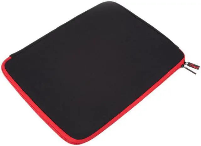 Alt view image 3 of 14 - Rosewill Black/Red 17" Notebook Sleeve with AC Adapter Pouch Model RBG-17001SV