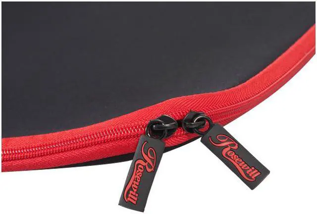 Alt view image 4 of 14 - Rosewill Black/Red 17" Notebook Sleeve with AC Adapter Pouch Model RBG-17001SV