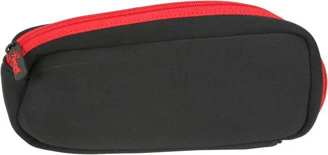 Alt view image 5 of 7 - Rosewill Black/Red 16" Notebook Neoprene Sleeve with AC Adapter Pouch Model RBG-16001SV