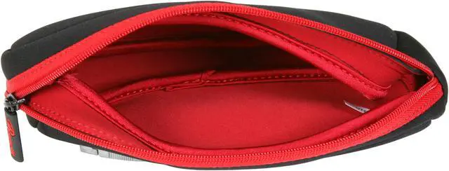 Alt view image 7 of 7 - Rosewill Black/Red 16" Notebook Neoprene Sleeve with AC Adapter Pouch Model RBG-16001SV
