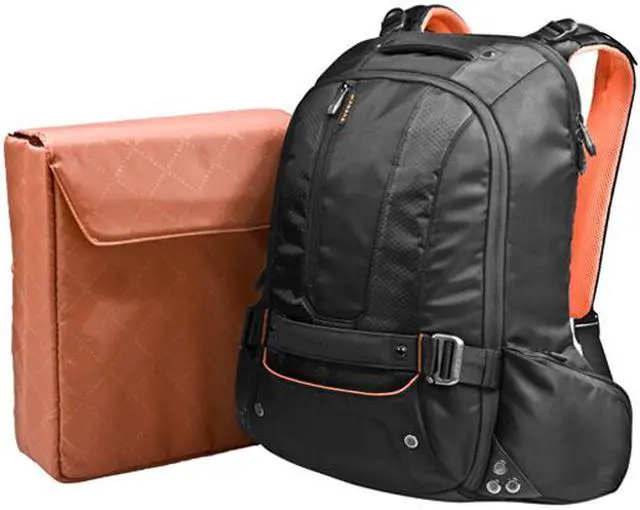 Alt view image 2 of 10 - Everki Black 18" Beacon Laptop Backpack w/Gaming Console Sleeve Model EKP117NBKCT