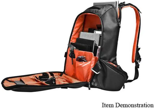 Alt view image 4 of 10 - Everki Black 18" Beacon Laptop Backpack w/Gaming Console Sleeve Model EKP117NBKCT