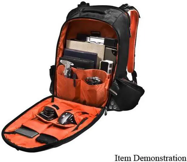 Alt view image 8 of 10 - Everki Black 18" Beacon Laptop Backpack w/Gaming Console Sleeve Model EKP117NBKCT