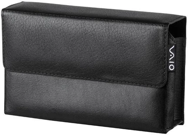 SONY VAIO Black Leather Protection Case for UX Series Micro PC Model ...