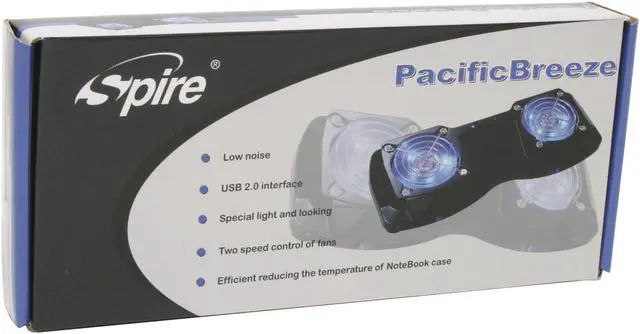 Alt view image 5 of 5 - Spire Pacific Breeze Notebook Cooler SP300-NEB