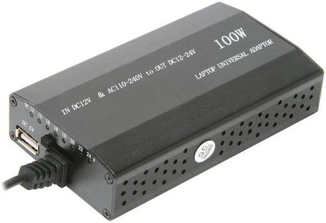 Alpha and Omega HC100 100W Aluminum 2-in-1 Universal AC/DC Notebook ...