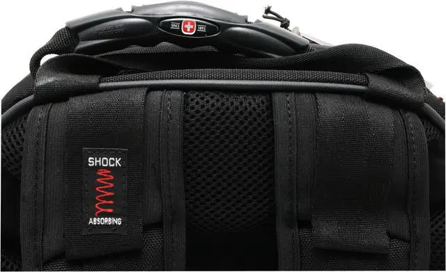 Alt view image 8 of 19 - Wenger Black 15"/15.4" SAHARA Computer Backpack Model WA-7402-14