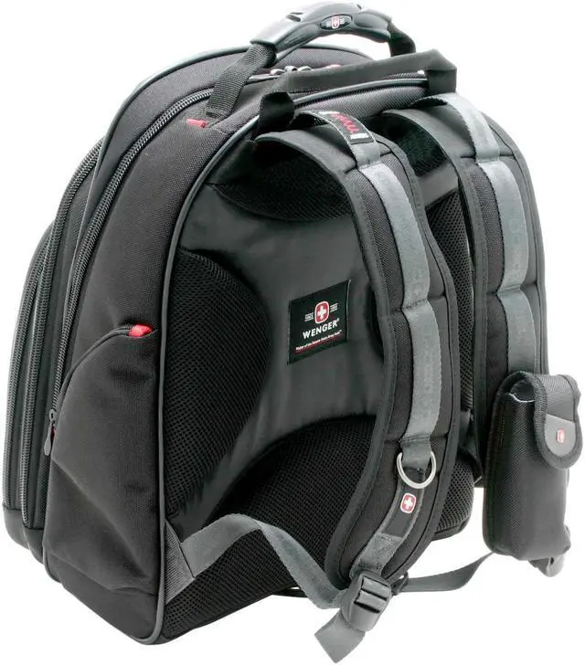 Alt view image 9 of 19 - Wenger Black 15"/15.4" SAHARA Computer Backpack Model WA-7402-14