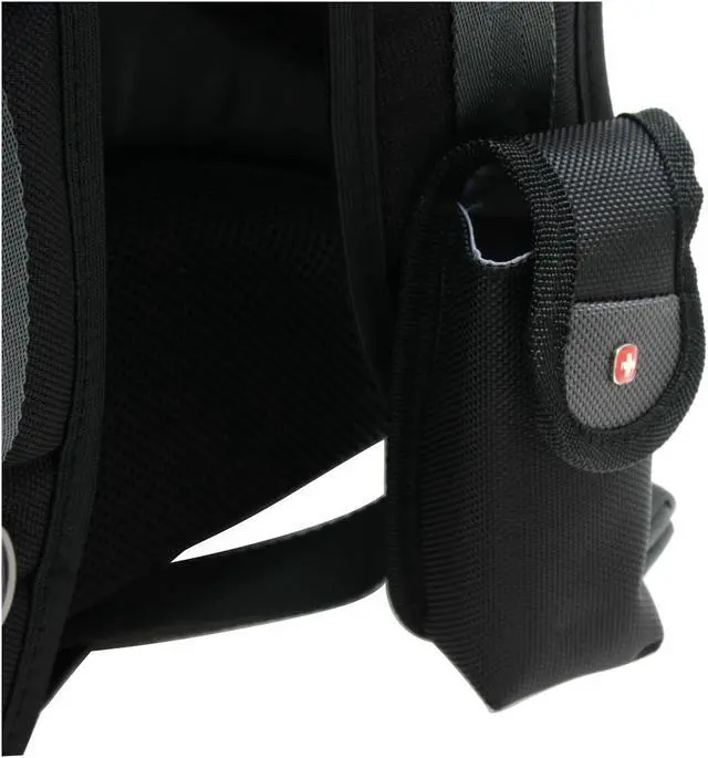 Alt view image 10 of 19 - Wenger Black 15"/15.4" SAHARA Computer Backpack Model WA-7402-14