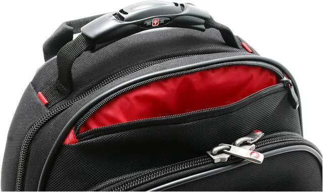 Alt view image 12 of 19 - Wenger Black 15"/15.4" SAHARA Computer Backpack Model WA-7402-14