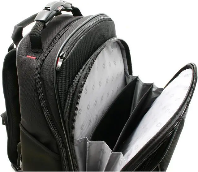 Alt view image 13 of 19 - Wenger Black 15"/15.4" SAHARA Computer Backpack Model WA-7402-14