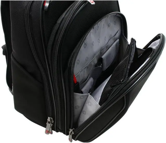 Alt view image 14 of 19 - Wenger Black 15"/15.4" SAHARA Computer Backpack Model WA-7402-14
