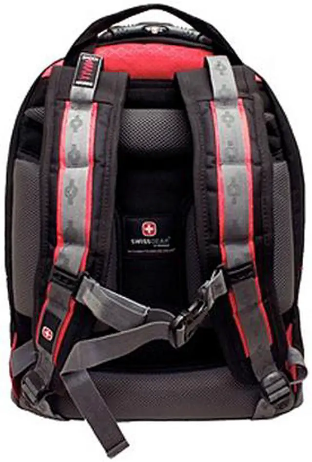 Alt view image 4 of 5 - Swissgear  MAXXUM 15.4" GA-7303-13F00 Laptop Computer Backpack-Red