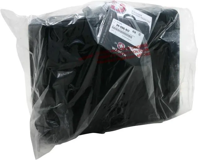 Alt view image 7 of 7 - Wenger Black 15.4" ESCORT Computer Attache Case Model WA-7244-02F00