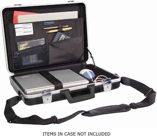 Alt view image 2 of 7 - VANGUARD Black/Platinum 16" Notebook Case Model Modern84 (Black)