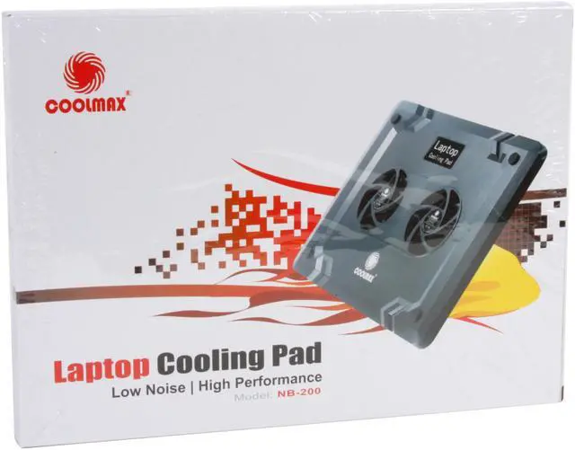 Alt view image 6 of 6 - COOLMAX Laptop Cooling Pad NB-200