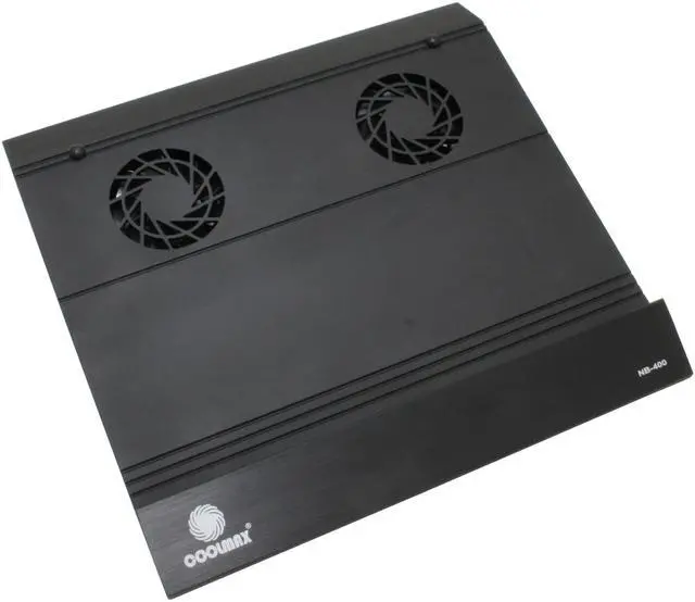 Main image of COOLMAX 2 Fans Aluminum Notebook Cooling Pad w/ 2 USB ports NB-400