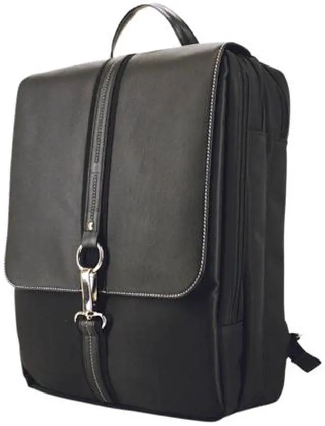 Main image of MOBILE EDGE LLC MEBPW1-SL MOBILE EDGE - SLIMLINE PARIS BACKPACK - 16IN - BLACK,MICROFIBER W/KOSKIN TRIM