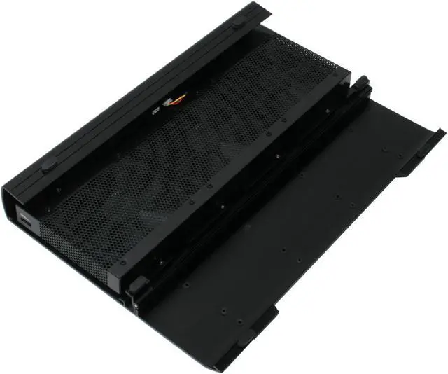 Alt view image 3 of 16 - NZXT Black Aluminum Notebook cooler w/ 3 120mm adjustable fans CRYO-001B