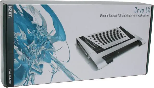 Alt view image 12 of 12 - NZXT SILVER Aluminum Notebook cooler w/ 3 120mm adjustable fans CRYO LX