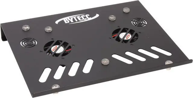 Alt view image 3 of 9 - BYTECC Aluminum Notebook Cooler NC-500-BK