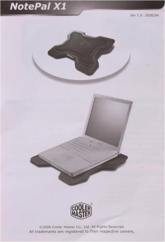 Alt view image 12 of 13 - Cooler Master NotePal X1 Notebook Cooler R9-NBC-2WAK-GP