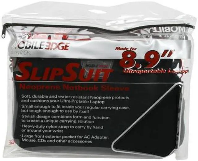 Alt view image 6 of 6 - Mobile Edge - SlipSuit - iPad / 8.9" Tablet Neoprene Sleeve - Black w/Red Trim