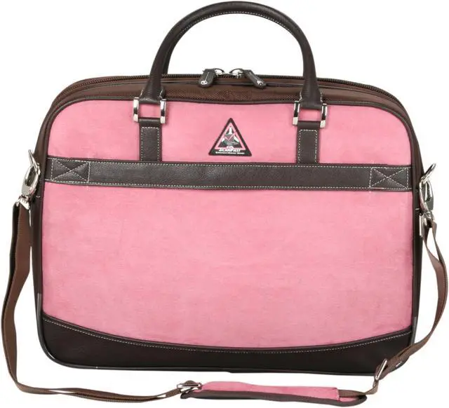 Alt view image 2 of 7 - Mobile Edge Pink ScanFast Checkpoint Friendly Element Briefcase - 16" PC/17" Mac Model MESFEBX