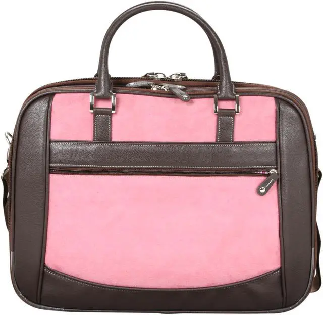 Alt view image 4 of 7 - Mobile Edge Pink ScanFast Checkpoint Friendly Element Briefcase - 16" PC/17" Mac Model MESFEBX