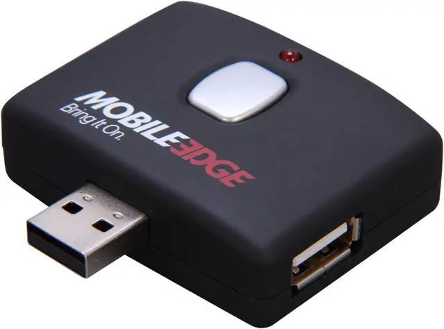 Main image of Mobile Edge - 4 Port USB Hub - Push Button Connector