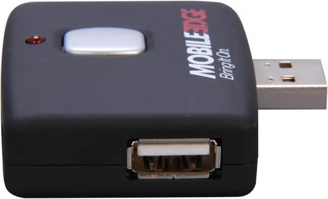 Alt view image 3 of 7 - Mobile Edge - 4 Port USB Hub - Push Button Connector