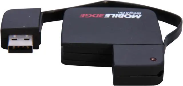 Alt view image 4 of 7 - MOBILE EDGE MEAH04 Slim-Line 4-Port USB 2.0 Hub