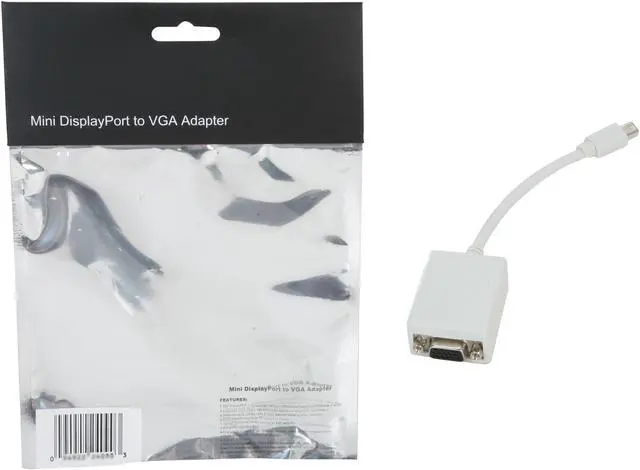 Alt view image 5 of 5 - Kanex Model IADAPTVGA iAdapt VGA Mini DisplayPort to VGA Adapter Male to Female