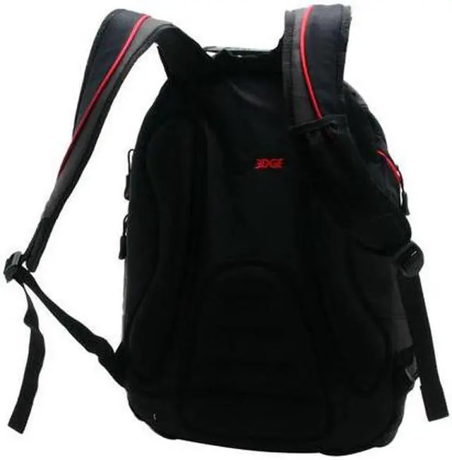 Alt view image 4 of 14 - Mobile Edge Black/Red Express Laptop Backpack - 16" PC/17" MacBook Model MEBPE7