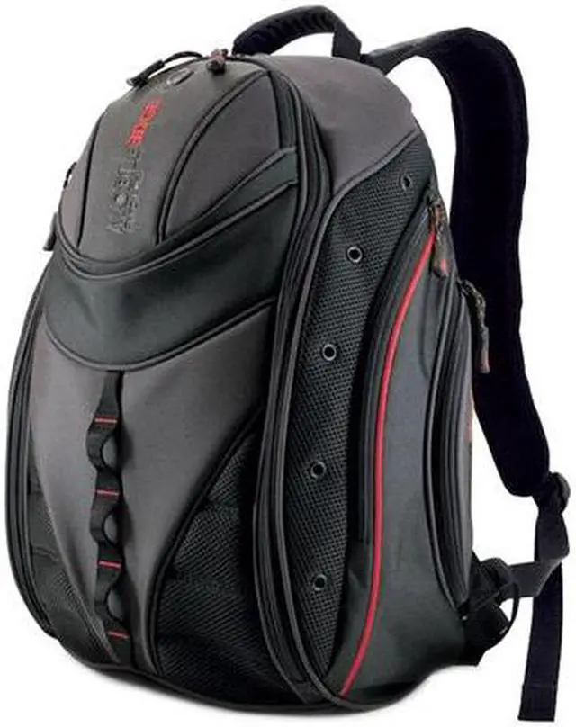 Alt view image 2 of 14 - Mobile Edge Black/Red Express Laptop Backpack - 16" PC/17" MacBook Model MEBPE7
