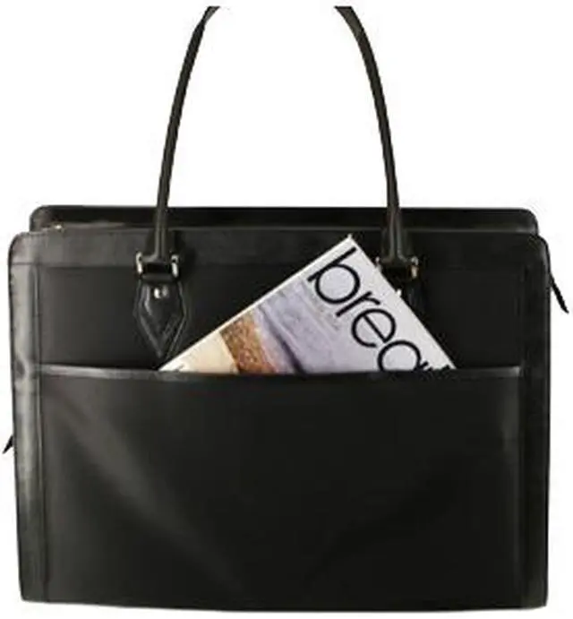 Alt view image 2 of 5 - Mobile Edge Black 17.3" Large Geneva Tote Model MEGN1L