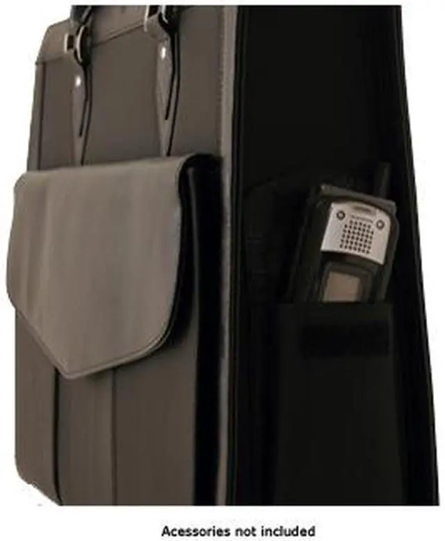 Alt view image 3 of 5 - Mobile Edge Black 17.3" Large Geneva Tote Model MEGN1L