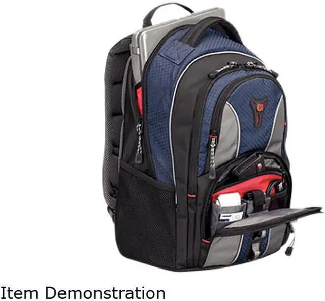 Alt view image 2 of 3 - Swiss Gear 15.6-Inch Laptop Backpack (Cobalt Blue)
