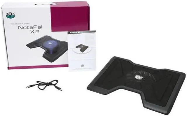 Alt view image 6 of 6 - Cooler Master NotePal X2 - Laptop Cooling Pad with 140 mm Blue LED Fan