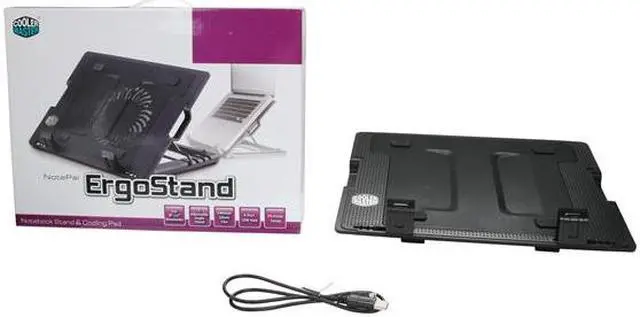 Alt view image 6 of 6 - Cooler Master NotePal ErgoStand - Adjustable Laptop Cooling Stand with 140 mm Fan