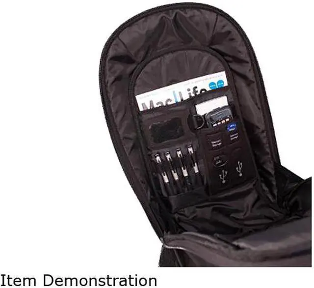 Alt view image 3 of 4 - Mobile Edge - Eco-Friendly Cotton Canvas 17.3" Backpack - Black