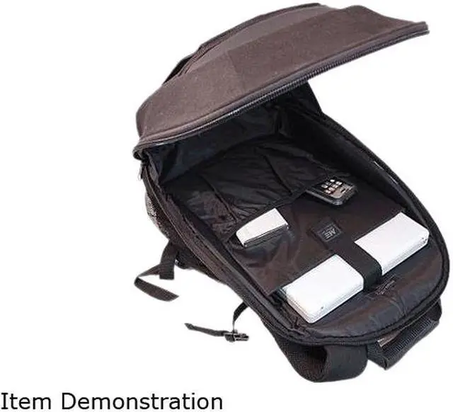 Alt view image 4 of 4 - Mobile Edge - Eco-Friendly Cotton Canvas 17.3" Backpack - Black