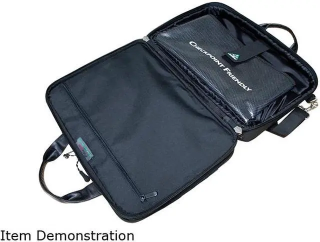 Alt view image 4 of 6 - Mobile Edge Black 16" PC/17" MacBook ScanFast Checkpoint Friendly Briefcase 2.0 Model MESFBC2.0