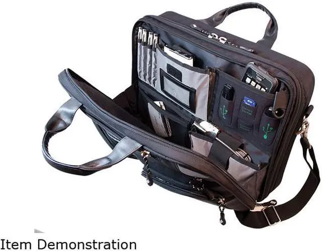 Alt view image 6 of 6 - Mobile Edge Black 16" PC/17" MacBook ScanFast Checkpoint Friendly Briefcase 2.0 Model MESFBC2.0