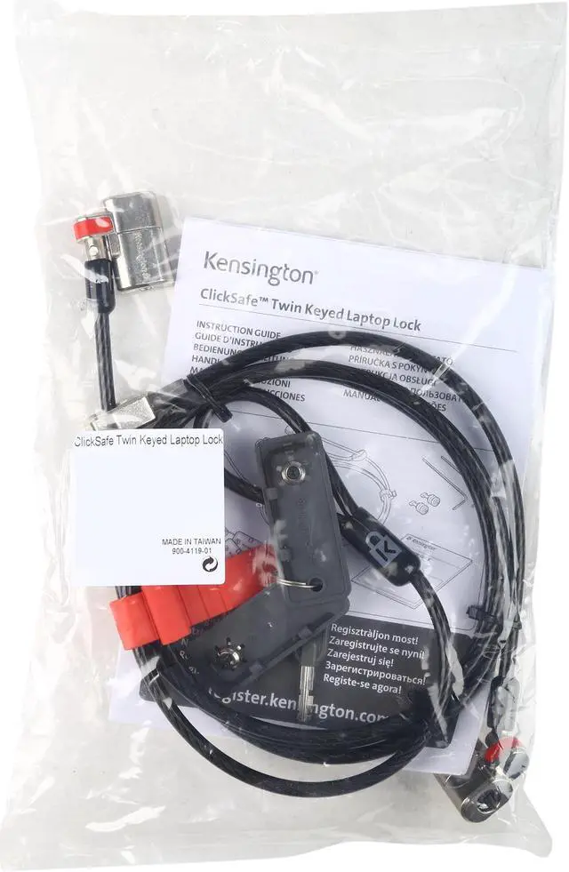 Alt view image 3 of 3 - Kensington ClickSafe Keyed Twin Laptop Lock K64638WW