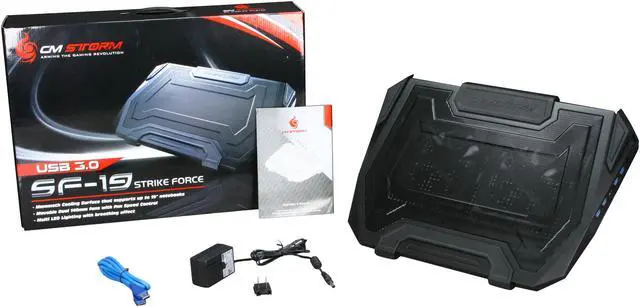 Alt view image 10 of 10 - Cooler Master SF-19 Strike Force Notebook Cooler SGA-6000-KKYF1