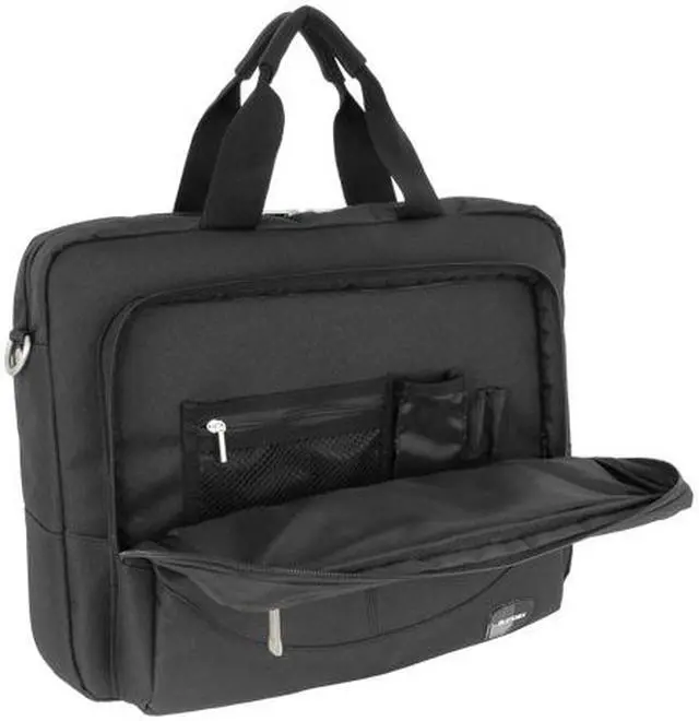 Alt view image 7 of 10 - SUMDEX Black Top Load Single Computer Brief Model PON-307BK