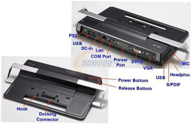 Alt view image 7 of 9 - ASUS 90-N8BPS3001 B50, N80, V1, V2, VX2 Power Station (docking station)